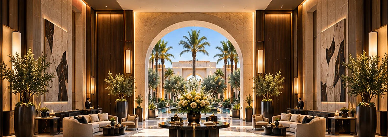 Proposition de salon d'arrivée de Sahara Privé